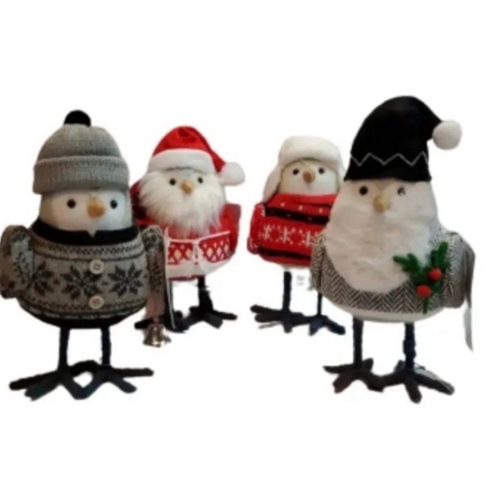 4 Target Wondershop Holiday 2022 Christmas Fabric Birds Featherly Friends
